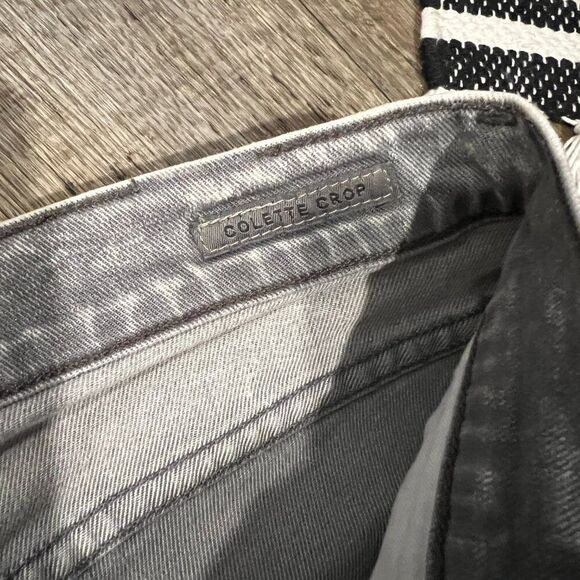 Agolde Colette Crop grey wash 28 - Picture 8 of 10